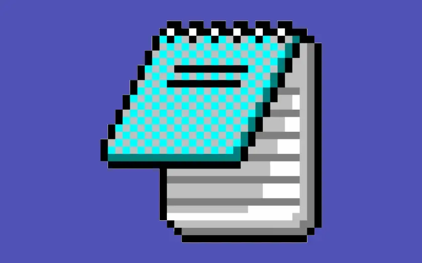 Notepad icon representing written step-by-step instructions